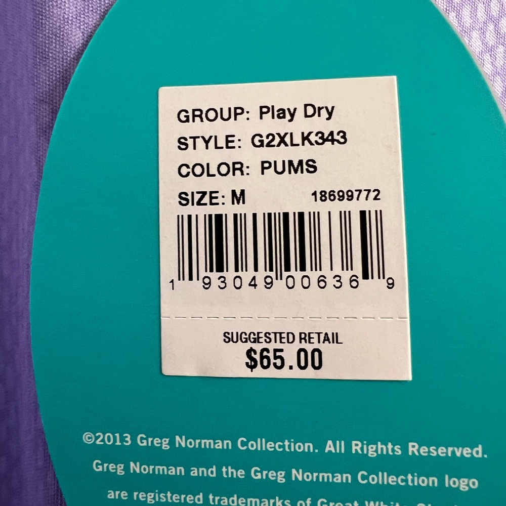 Greg Norman Women's Purple Sleeveless Polo Golf Top - Picture 2 of 4